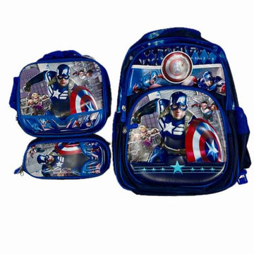 Bintelsoor Accessories Pieces Captain America School Bag- Blue