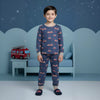 Fire Brigade Boy Pajama Set- Blue