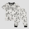 Disney Boys Sets Avengers Boys Half Sleeves Pajama Set - White