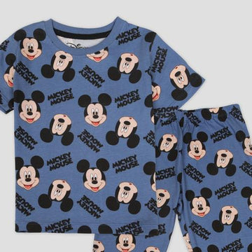 Disney Boys Sets Mickey Boys Half Sleeves Pajama Set - Blue