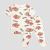 Disney Boys Sets Naruto Boys Half Sleeves Pajama Set - White