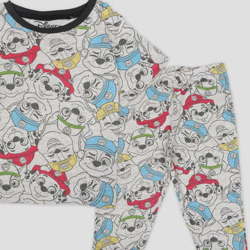 Disney Boys Sets Paw Patrol Boys Half Sleeves Pajama Set - Grey