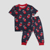 Disney Boys Sets Spiderman Boys Half Sleeves Pajama Set - Black