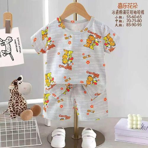 Disney Boys Short Sets Garfield Boys Shorts Set - Grey