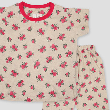 Disney Girls Sets Rose Girls Pajama Set - Beige