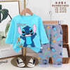 Disney Girls Sets Stitch Girls Full Sleeves Pajama Set - Blue
