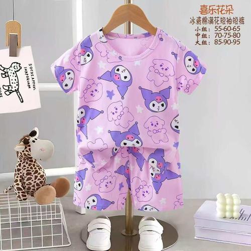 Disney Girls Shorts set Kuromi Girls Shorts set - Purple
