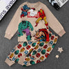 Disney Primark Boys Sets Avengers Boys Full Sleeves Pajama Sets- Brown