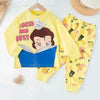 Disney Primark Girls Sets Busy Princess Girl Full Sleeves Pajama Sets- Yellow