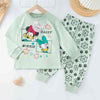 Disney Primark Girls Sets Daisy Minnie Girl Full Sleeves Pajama Sets- Green