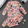 Disney Primark Girls Sets Mickey Daisy Girl Full Sleeves Pajama Sets- Peach