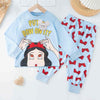 Disney Primark Girls Sets Princess Girl Full Sleeves Pajama Sets- Blue