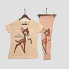 Disney Women Pajama Set Bambi Women Pajama Set - Beige