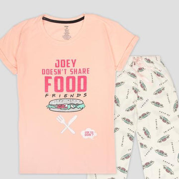 Disney Women Pajama Set FRIENDS Women Pajama Set - Peach