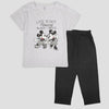 Disney Women Pajama Set Mickey-Minnie Women Pajama Set - Grey