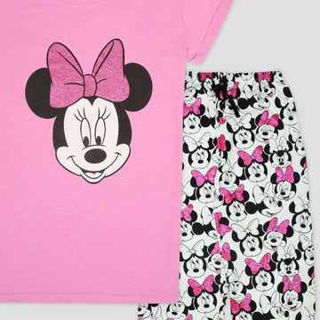 Disney Women Pajama Set Minnie Women Pajama Set -Pink
