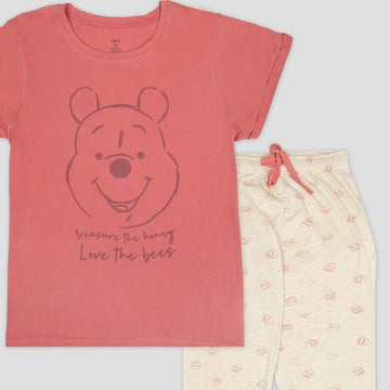 Disney Women Pajama Set Winnie the Pooh Women Pajama Set - Brown