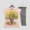 Disney Women Pajama Set Winnie the Pooh Women Pajama Set - Light Pink - Grey