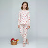 Mushroom Girls Pajama Set- White