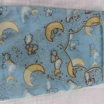 MUKHAWIR Girls mukhawir Moon Girls Embroidered Mukhawir - Blue