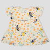 Royal baby Girl Frock Bird Baby Girl Frock - OffWhite