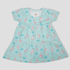 Royal baby Girl Frock Flamingo Baby Girl Frock - Blue