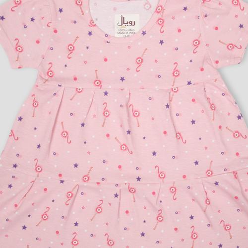 Royal baby Girl Frock Starry Baby Girl Frock - Pink
