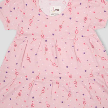 Royal baby Girl Frock Starry Baby Girl Frock - Pink