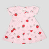 Royal baby Girl Frock Strawberry Baby Girl Frock - Pink