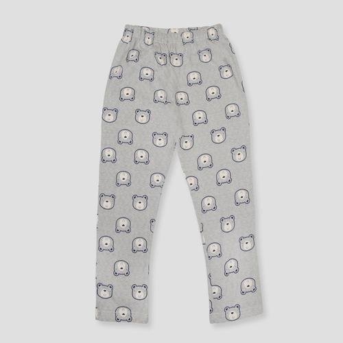 Royal Boys Sets Bear Boys Button Pajama Set - Grey