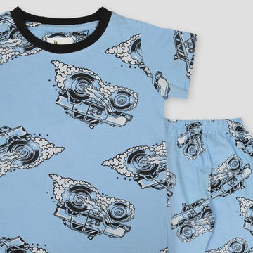 Royal Boys Sets Car Vroom Boys Pajama Set - Blue