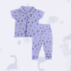 Royal Boys Sets Dino Boys Button Pajama Set - Blue