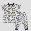 Royal Boys Sets Dino Boys Pajama Set - White