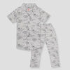 Royal Boys Sets Dinosaur Boys Button Pajama Set - Grey