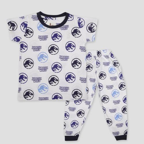Royal Boys Sets Jurassic World Boys Pajama Set - White