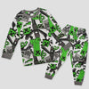 Royal Boys Sets 2 yr Minecraft Boys Full Sleeves Pajama Set- Green