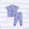 Royal Boys Sets Penguin Boys Button Pajama Set - Blue