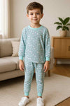 Royal Boys Sets Polar Bear Boy Full Sleeves Pajama Set- Blue