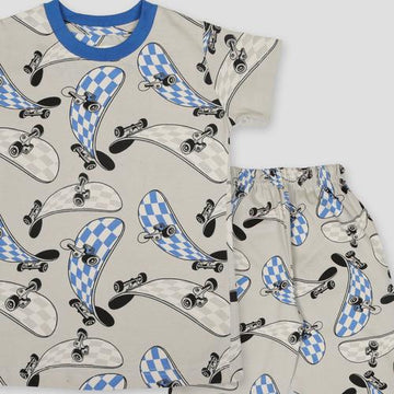 Royal Boys Sets Skate Boys Pajama Set - Grey
