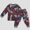 Royal Boys Sets Spiderman Boys Full Sleeves Pajama Set - Black