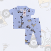 Royal Boys Sets Truck Boys Button Pajama Set - Blue