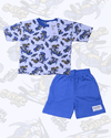 Royal Boys Short Sets Dino Boys Shorts Set - Blue