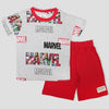 Royal Boys Short Sets Marvel Boys Shorts Set - Grey-Red