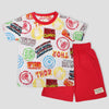 Royal Boys Short Sets Marvel Boys Shorts Set - White-Red