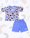 Royal Boys Short Sets Shapes Boys Shorts Set - Blue
