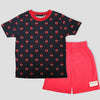 Royal Boys Short Sets Spiderman Boys Shorts Set - Black-Red
