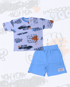 Royal Boys Short Sets Stay Good Boys Shorts Set - Blue