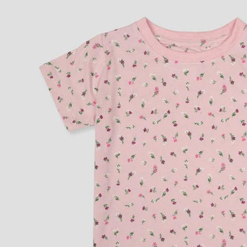 Royal Capri_Girls Bloom Bits Girls Capri Set - Pink