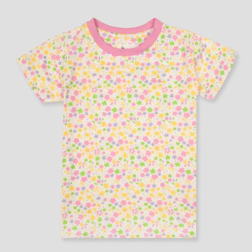 Royal Capri_Girls Bloom Dots Girls Capri Set - Yellow