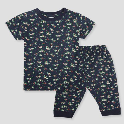 Royal Capri_Girls Blossom Bits Girls Capri Set - Black